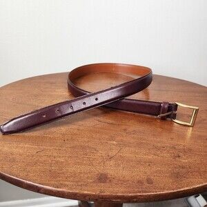 Canterbury Glazed Cowhide Men's Dark Brown Belt Size 36 and 1" wide